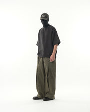 Panelled Pleat Pants ᛝ Green