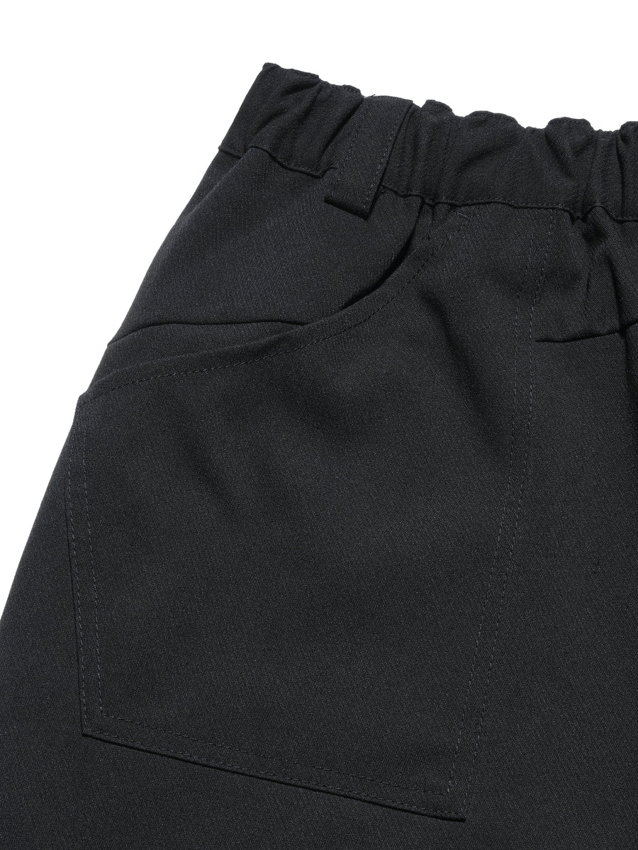 Panelled Knee Slacks ᛝ Black