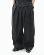 Curved Panel Pants ᛝ Black