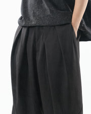 Curved Panel Pants ᛝ Black