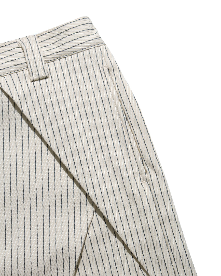 Stripe Layer Pants ᛝ Ivory Stripe