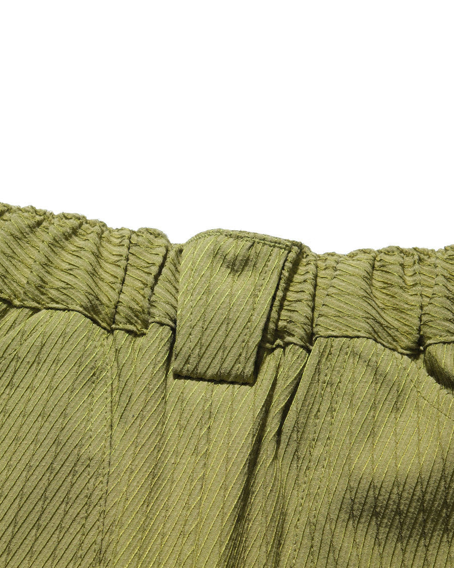 Stripe Layer Pants ᛝ Olive Green