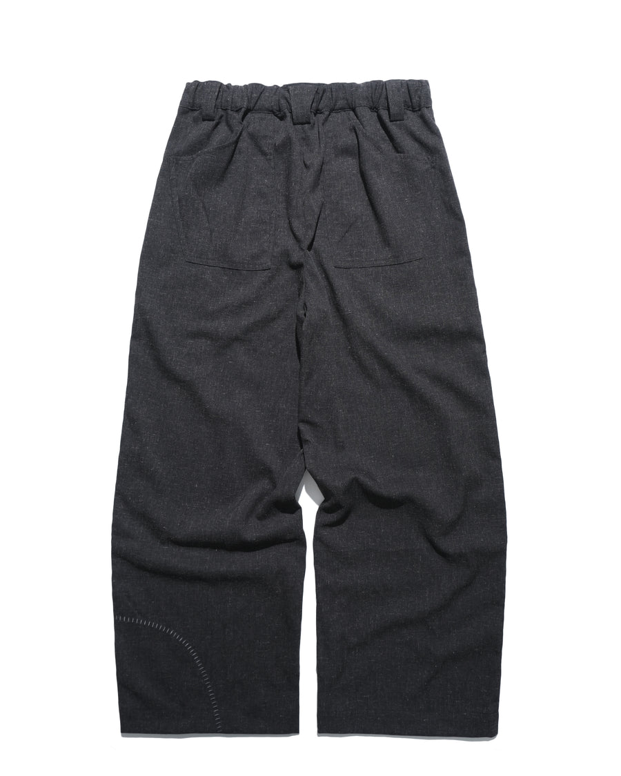 Flow Pleat Pants ᛝ Black