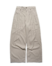 Flow Pleat Pants ᛝ Khaki