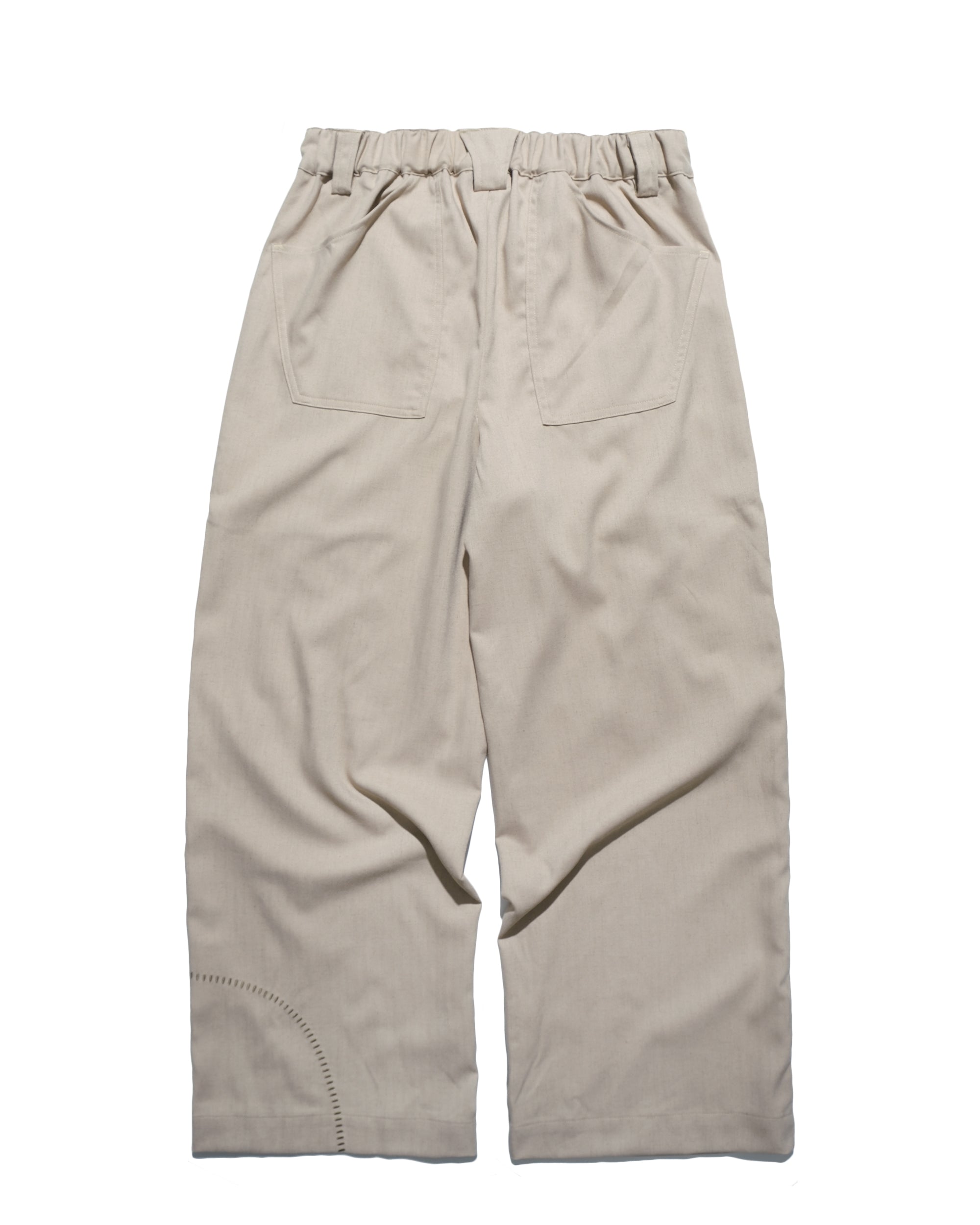 Flow Pleat Pants ᛝ Khaki