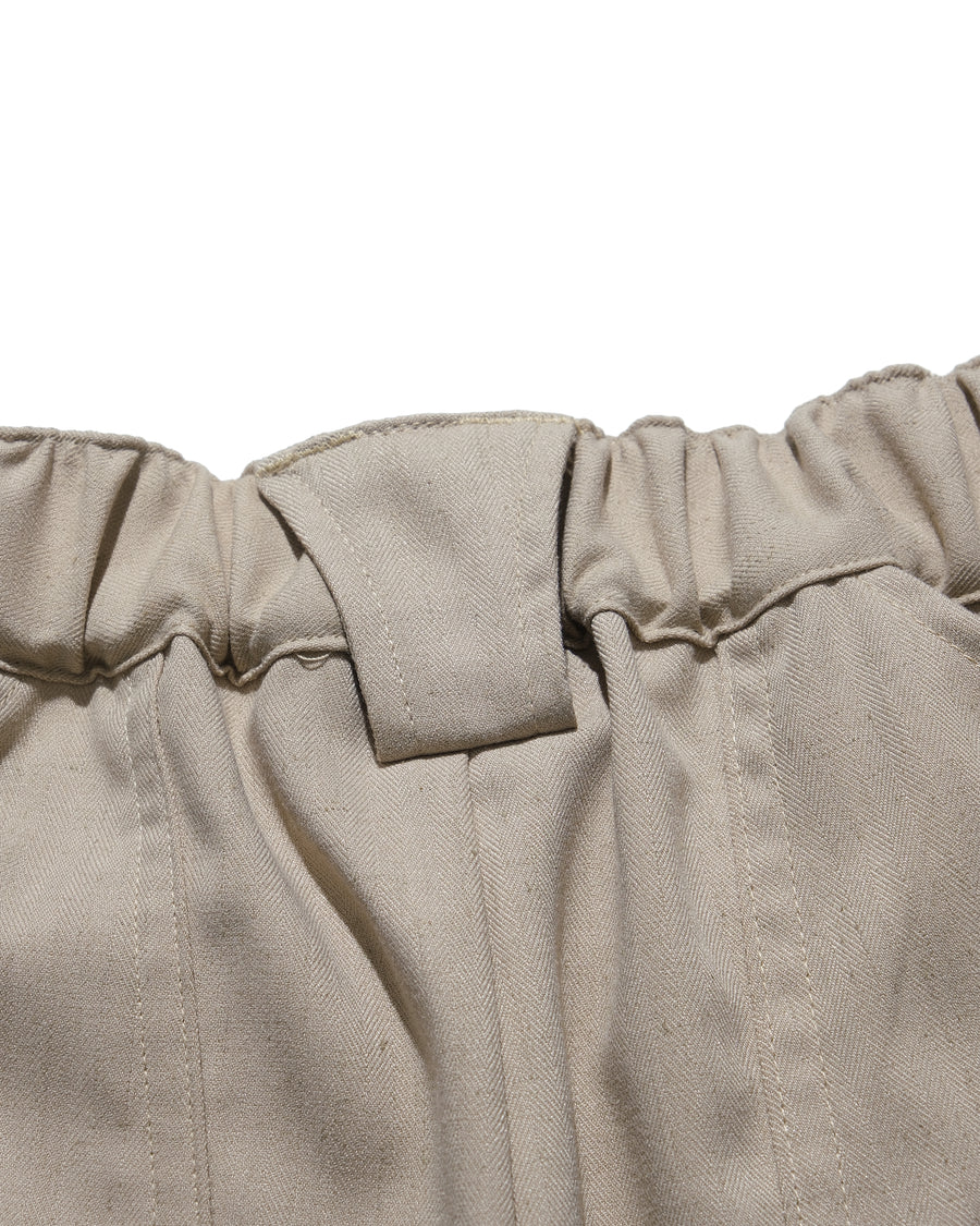Flow Pleat Pants ᛝ Khaki
