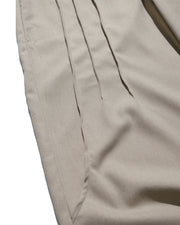 Flow Pleat Pants ᛝ Khaki