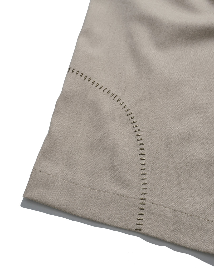 Flow Pleat Pants ᛝ Khaki