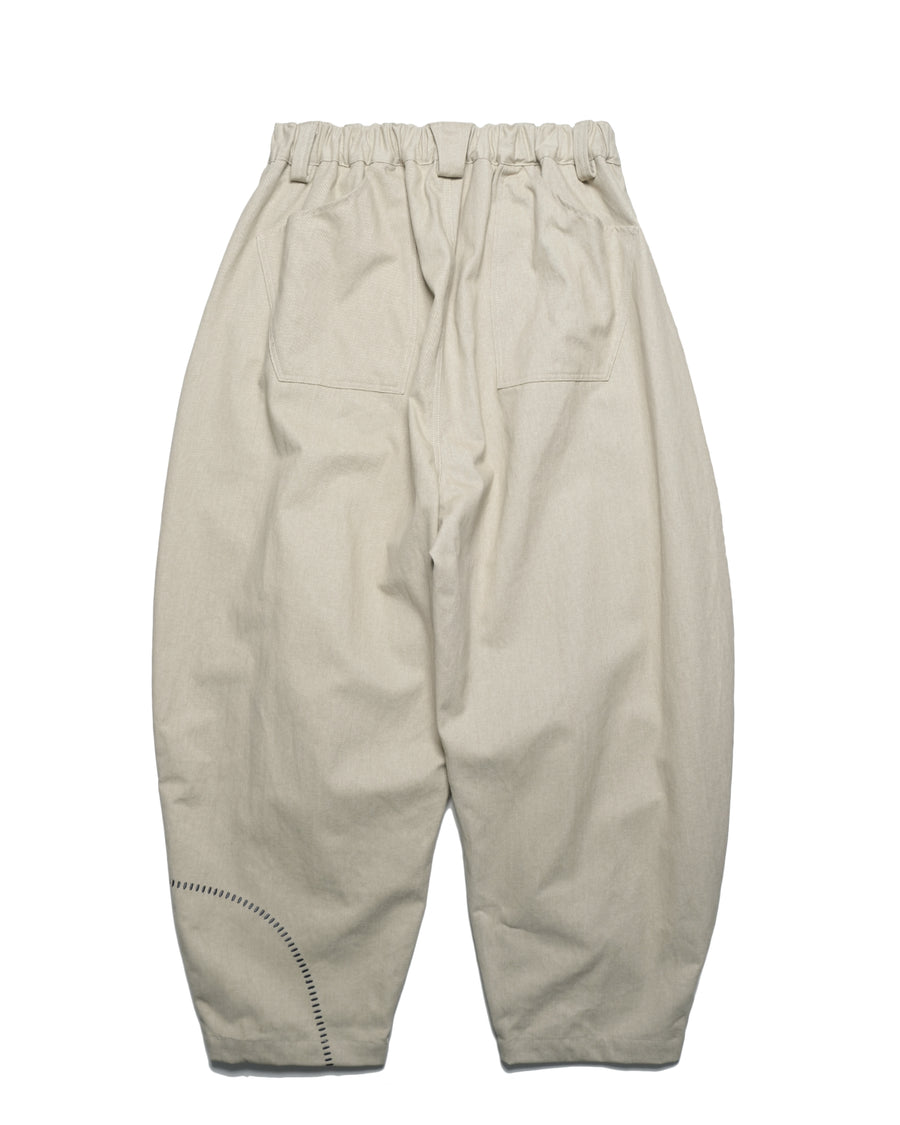 Pleat Loose Pants ᛝ Khaki