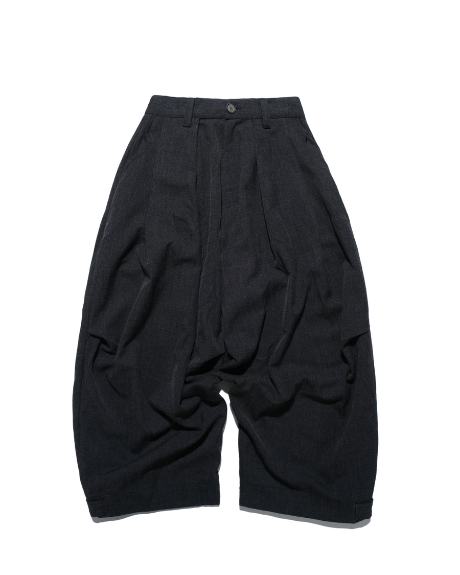 Pleat Volume Pants ᛝ Black