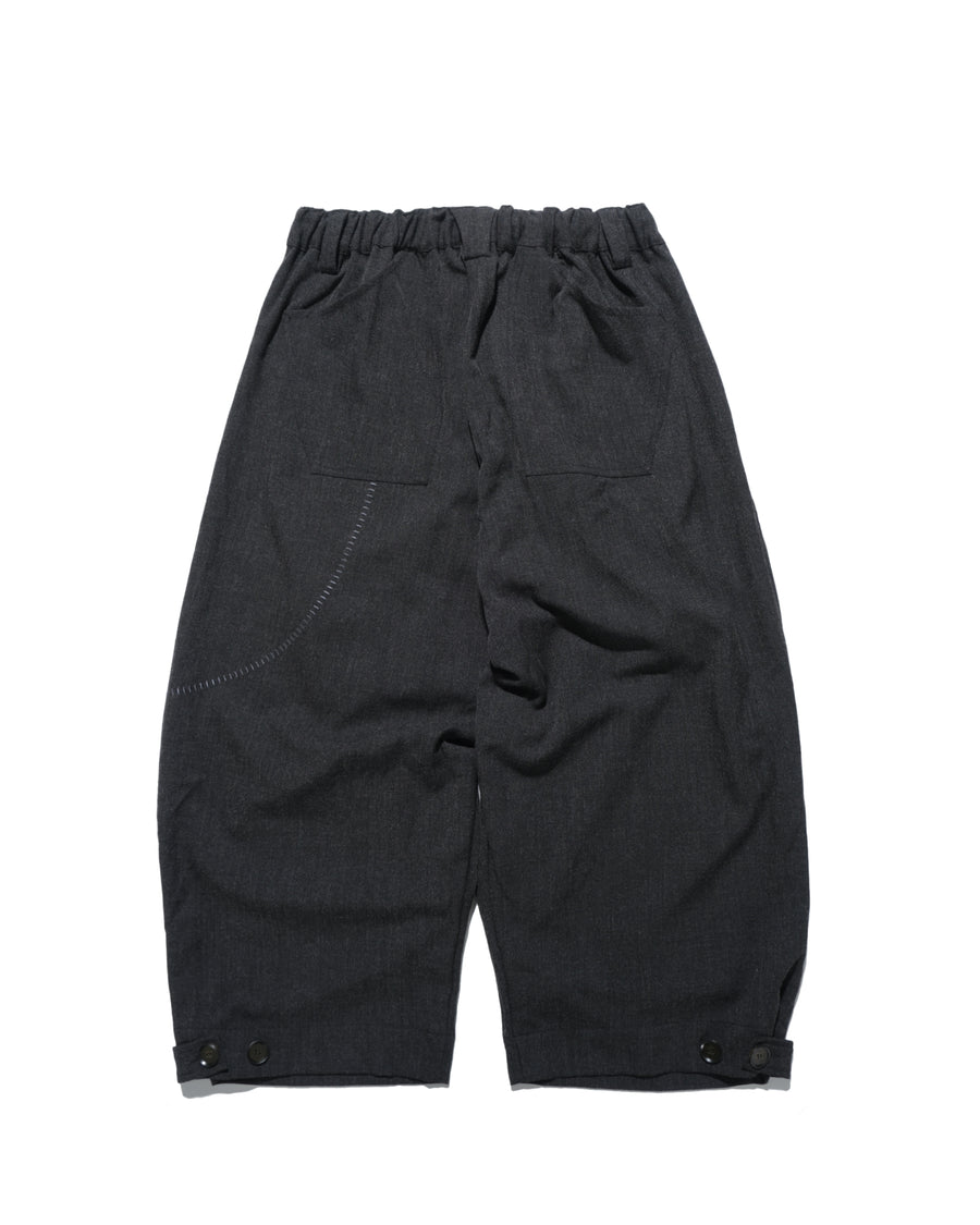 Pleat Volume Pants ᛝ Black