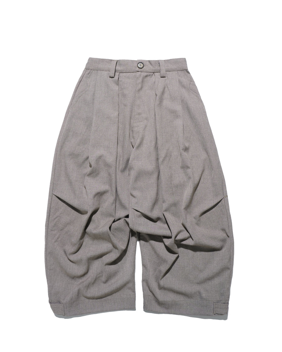 Pleat Volume Pants ᛝ Taupe