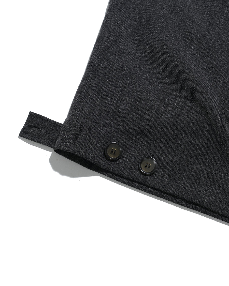 Pleat Volume Pants ᛝ Black