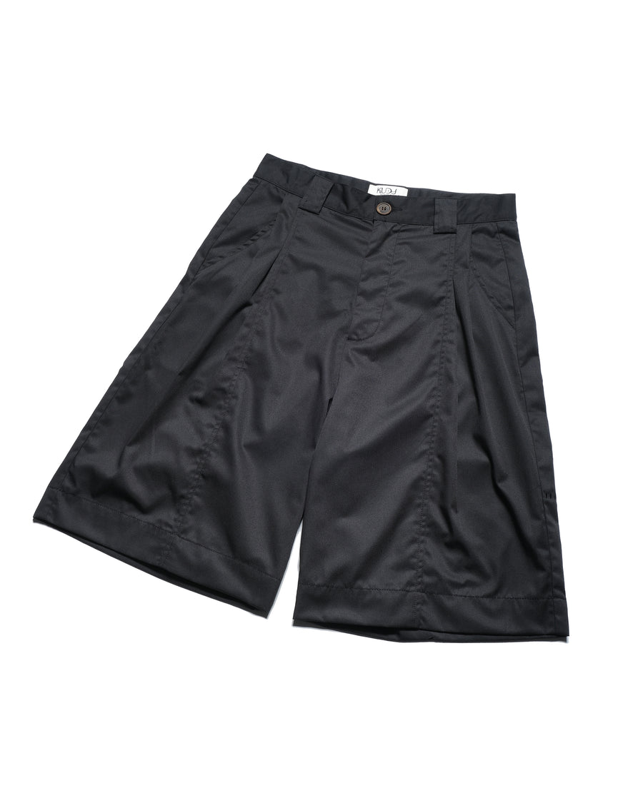 Pleat Shorts ᛝ Black