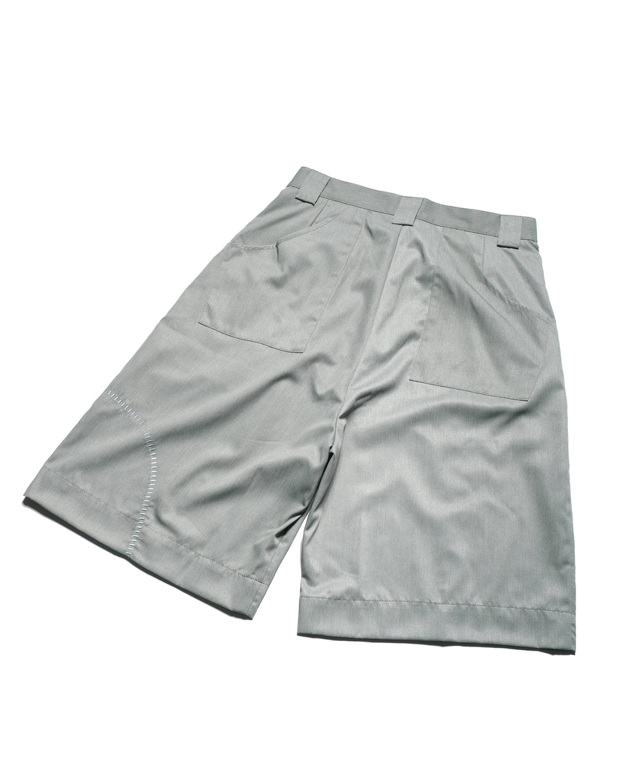 Pleat Shorts ᛝ Mist Olive