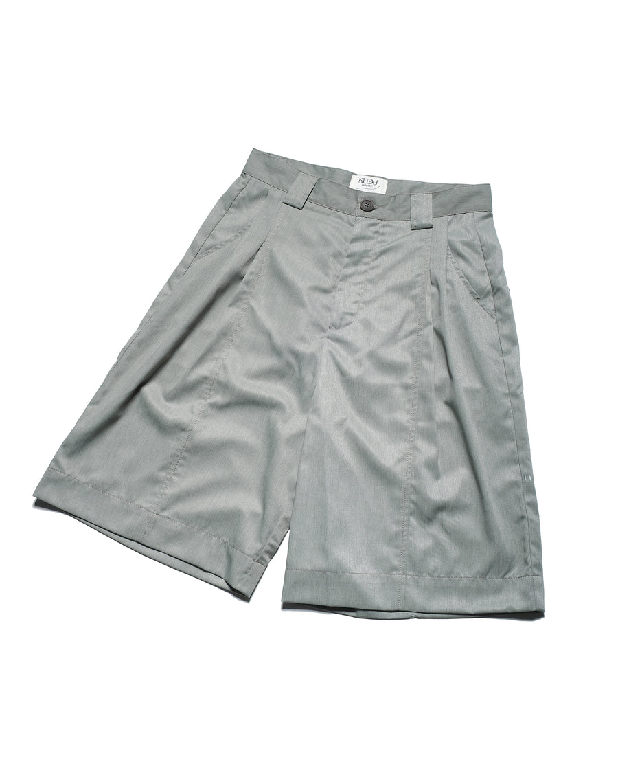 Pleat Shorts ᛝ Mist Olive