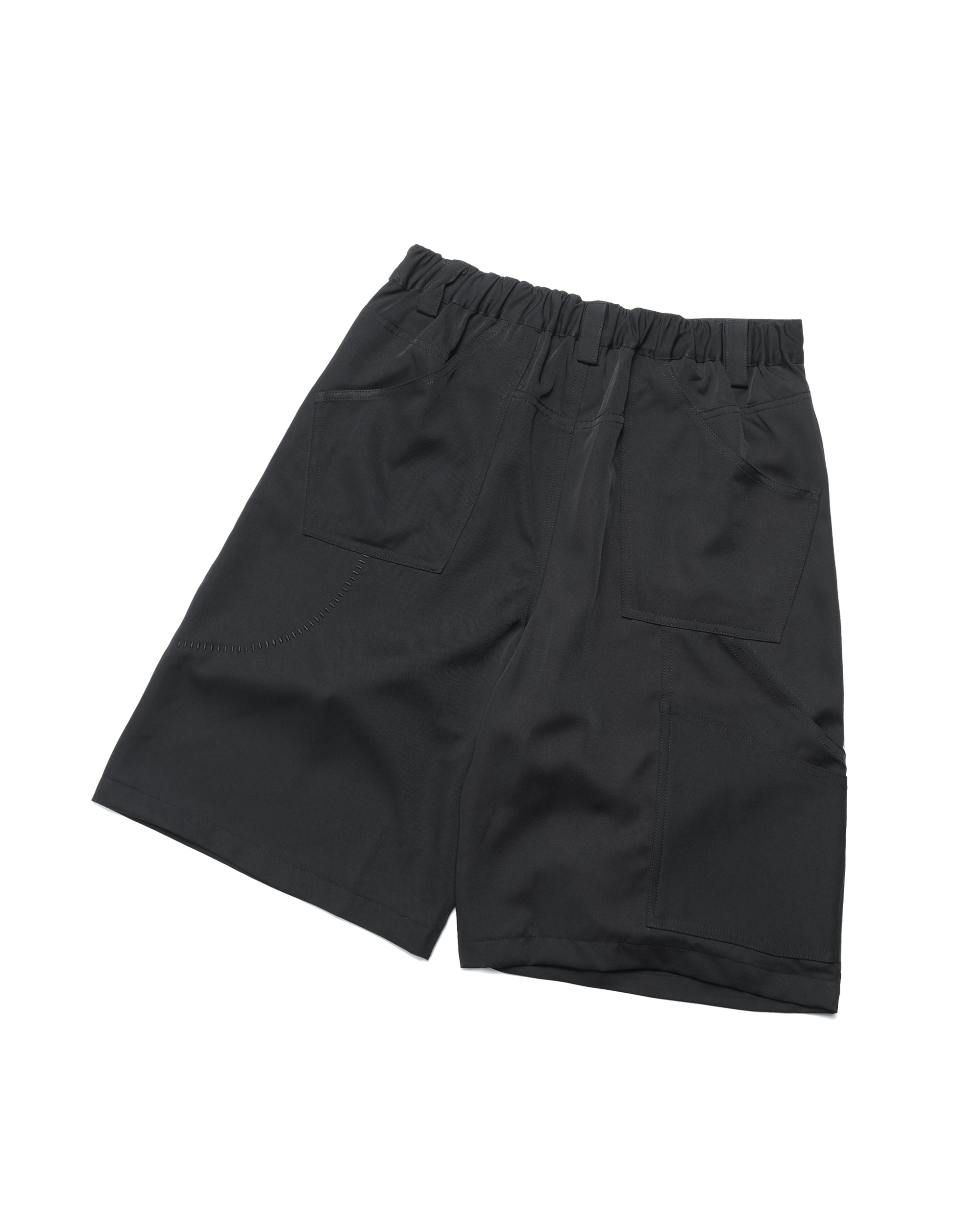 Layer Fold Pocket Shorts ᛝ Black