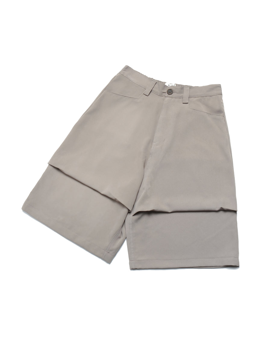 Layer Fold Pocket Shorts ᛝ Dry Clay