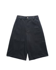 Arc Stitch Wide Shorts ᛝ Black