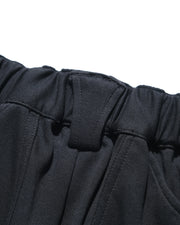 Arc Stitch Wide Shorts ᛝ Black