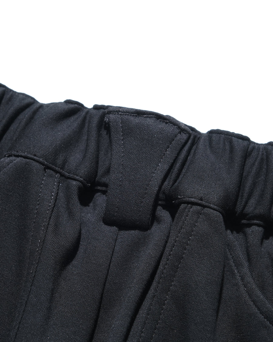 Arc Stitch Wide Shorts ᛝ Black