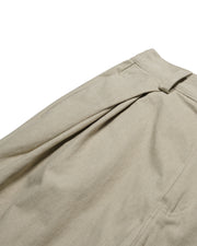 Double-Pleated Shorts ᛝ Khaki