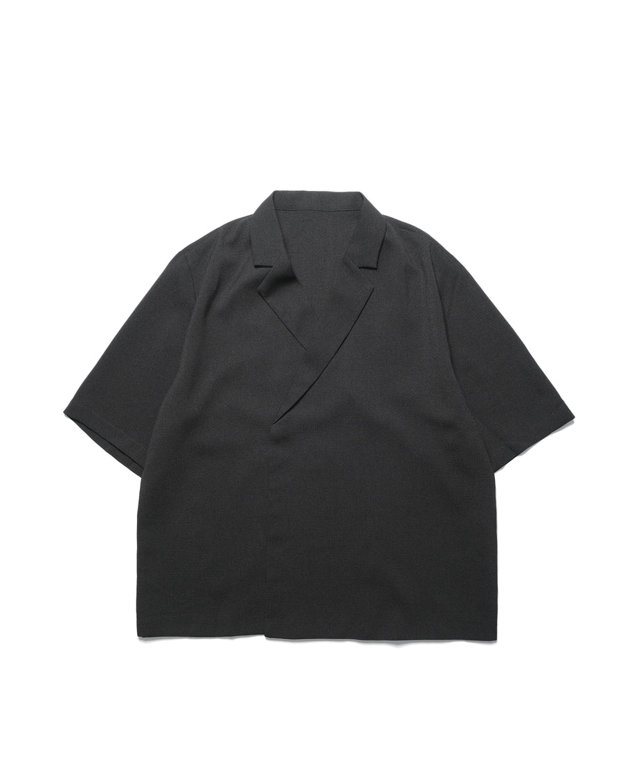 Wrap Collar Shirt ᛝ Black