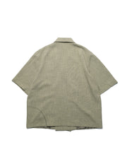 Wrap Collar Shirt ᛝ Sage Green