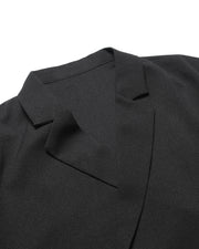 Wrap Collar Shirt ᛝ Black