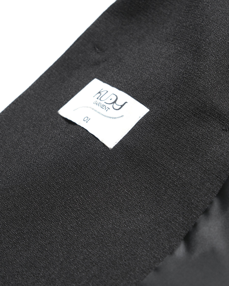 Wrap Collar Shirt ᛝ Black