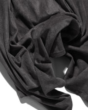 Boxy Suede Texture Shirt ᛝ Dark Grey
