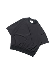 Boxy Ribbed Tee ᛝ Black
