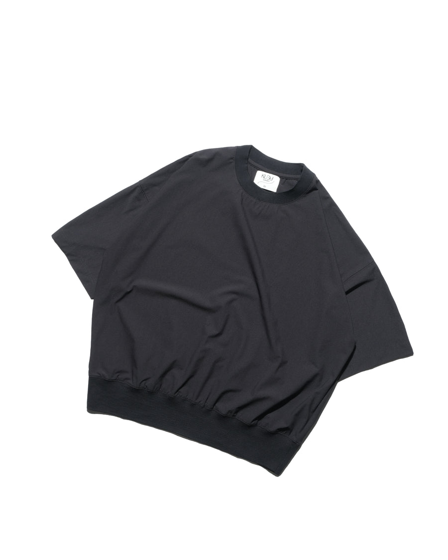 Boxy Ribbed Tee ᛝ Black
