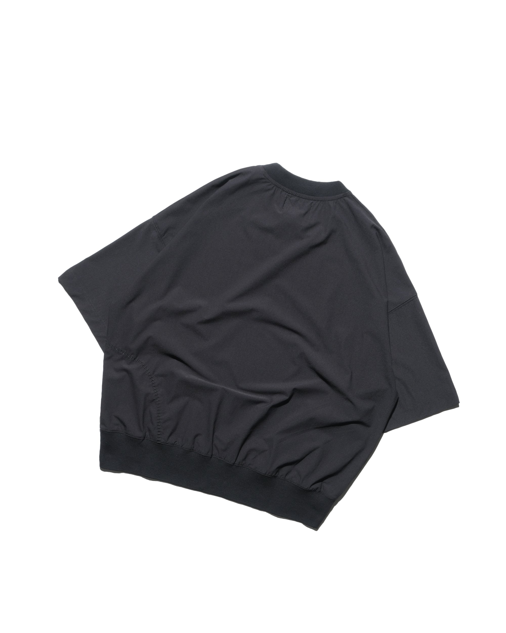 Boxy Ribbed Tee ᛝ Black