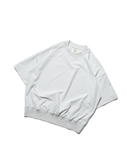 Boxy Ribbed Tee ᛝ Grey White