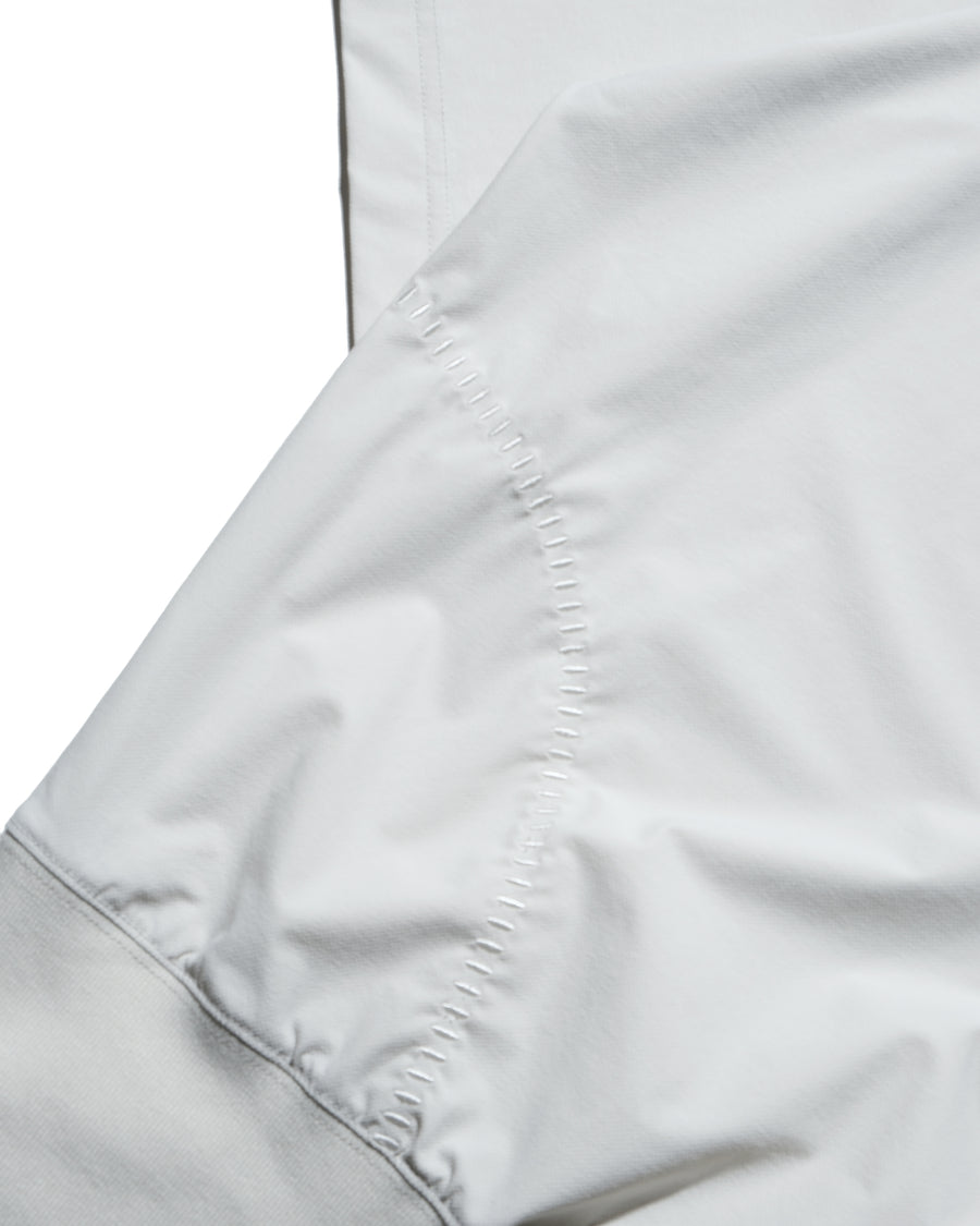 Boxy Ribbed Tee ᛝ Grey White