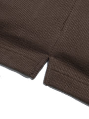 Waffle Boxy Polo T-shirt ᛝ Mocha