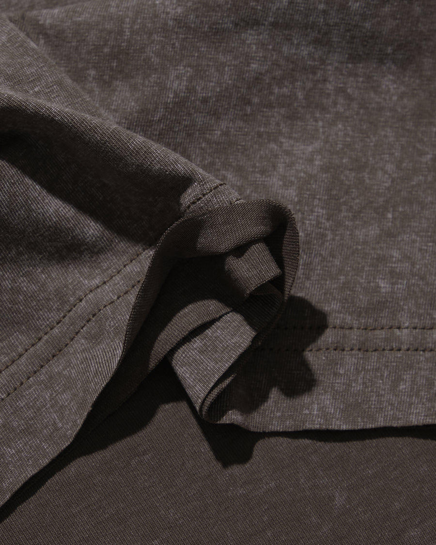 “K” Logo Washed T-shirt ᛝ Washed Brown