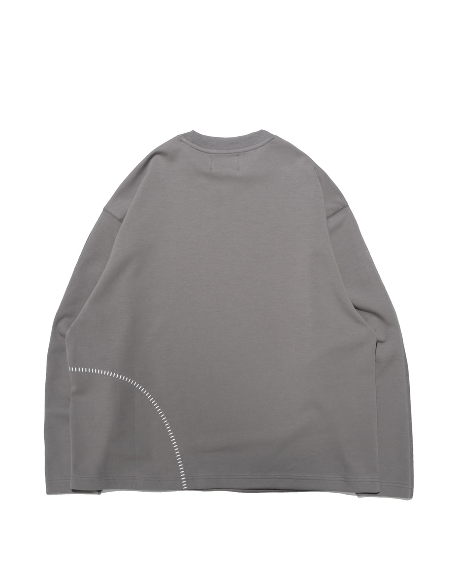 Kudu Logo Long Sleeve Tee ᛝ Grey