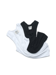 Cotton Rib Tank Top ᛝ White