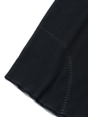 Cotton Rib Tank Top ᛝ Black