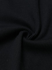 Cotton Rib Tank Top ᛝ Black