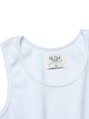 Cotton Rib Tank Top ᛝ White
