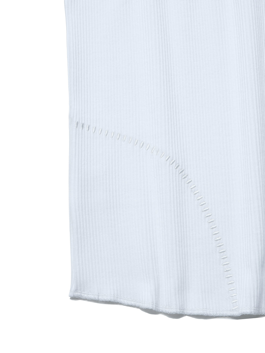 Cotton Rib Tank Top ᛝ White