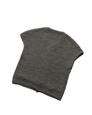 Box Knit Vest ᛝ Mocha Brown