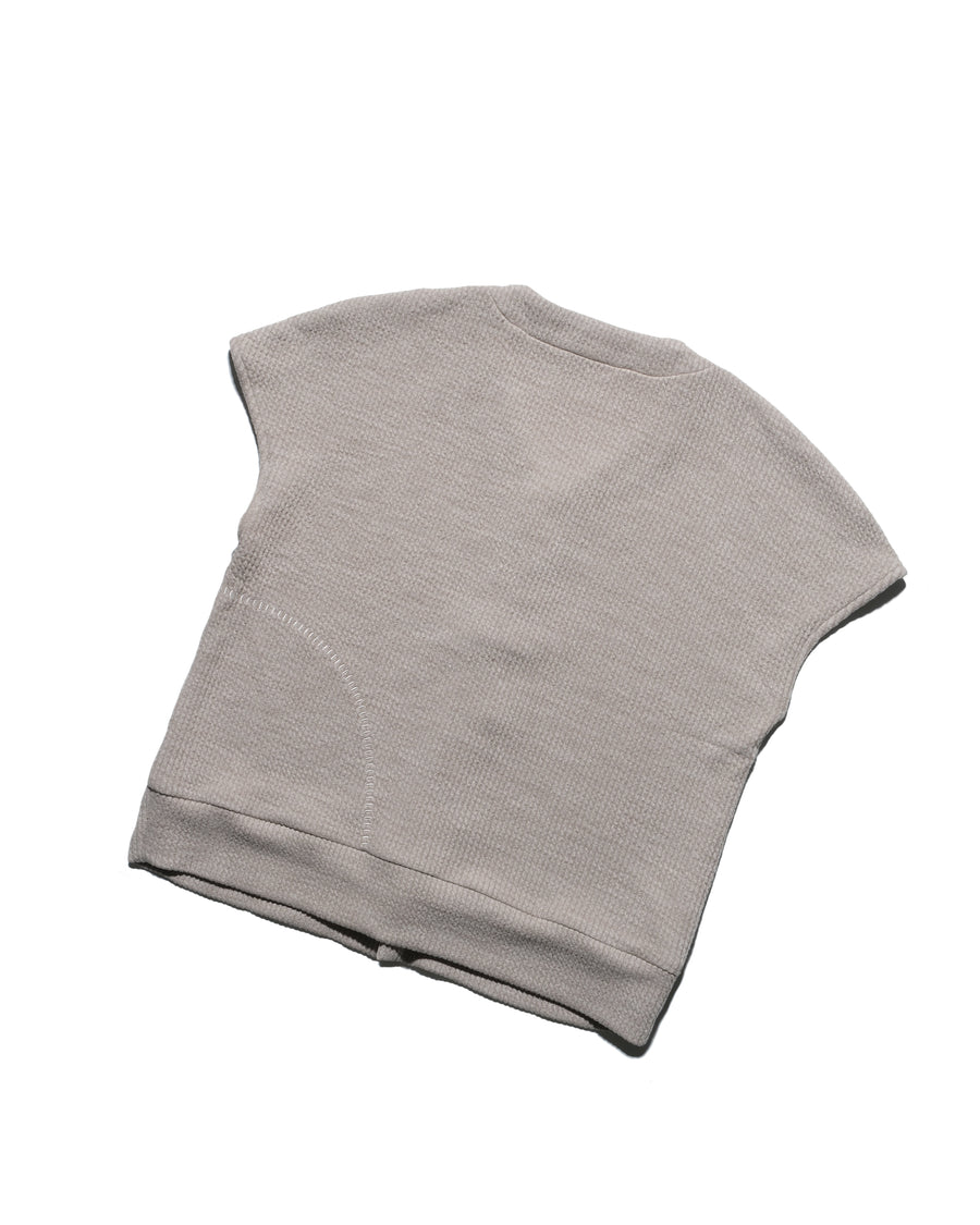 Box Knit Vest ᛝ Ash Grey