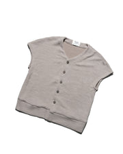 Box Knit Vest ᛝ Ash Grey