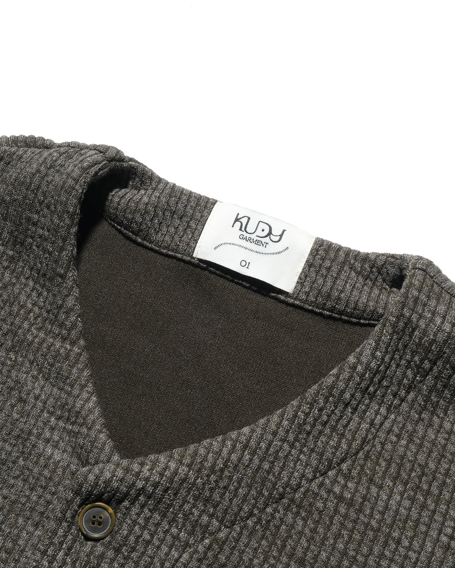 Box Knit Vest ᛝ Mocha Brown