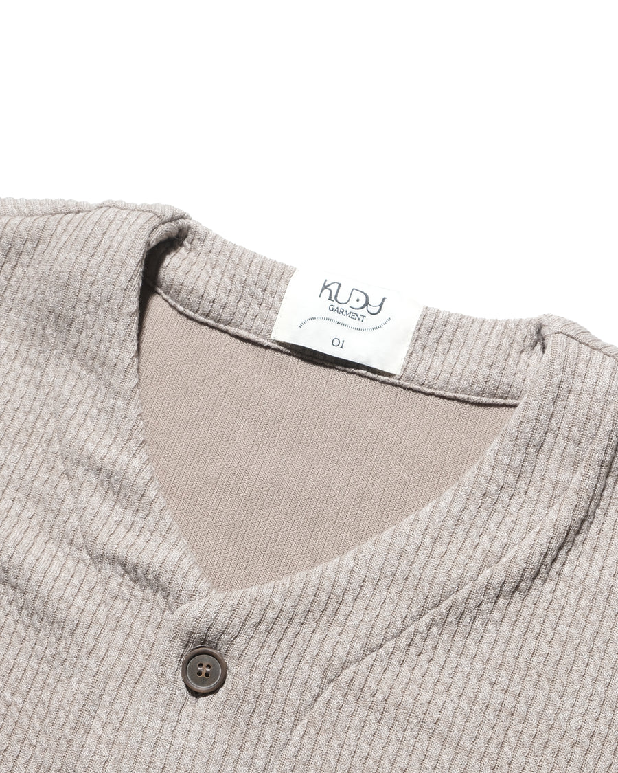 Box Knit Vest ᛝ Ash Grey