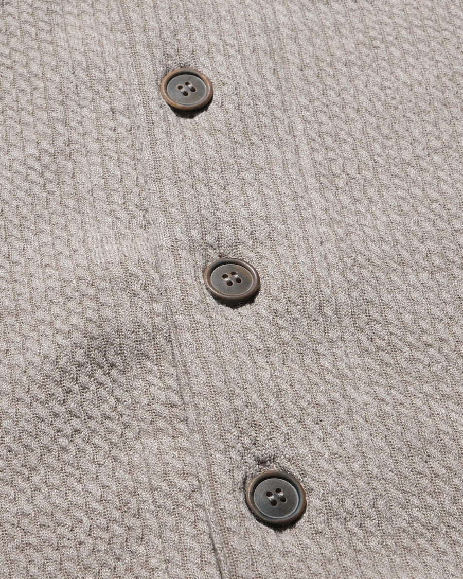 Box Knit Vest ᛝ Ash Grey